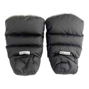 7am Enfant Warm Muffs Stroller Muffs Black and Grey